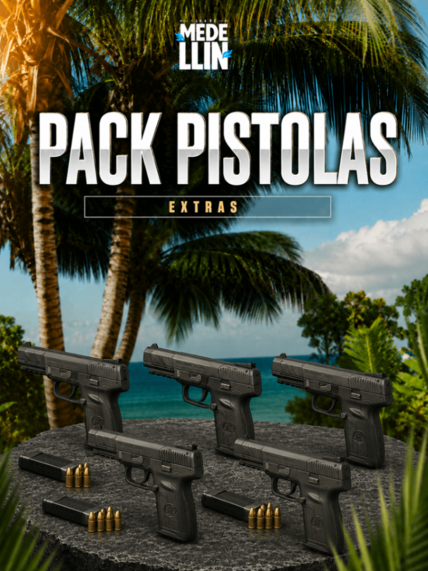 5 PISTOLA FIVE + 250 MUNIÇÕES