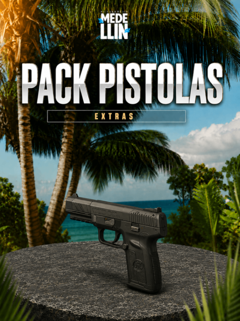 1 PISTOLA FIVE + 100 MUNIÇÕES